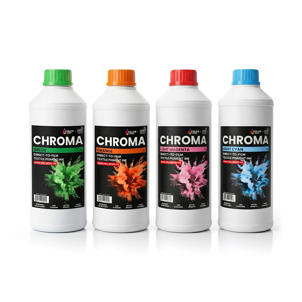 Chroma DTF Inkt extra kleuren