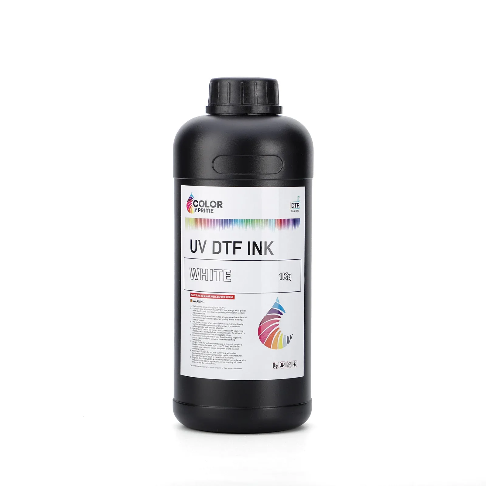 UV DTF Inkt 1 liter Wit en Varnish