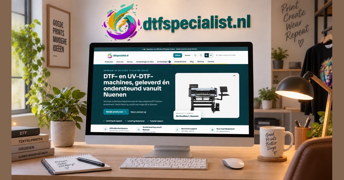 Nieuwe website DTF Specialist online